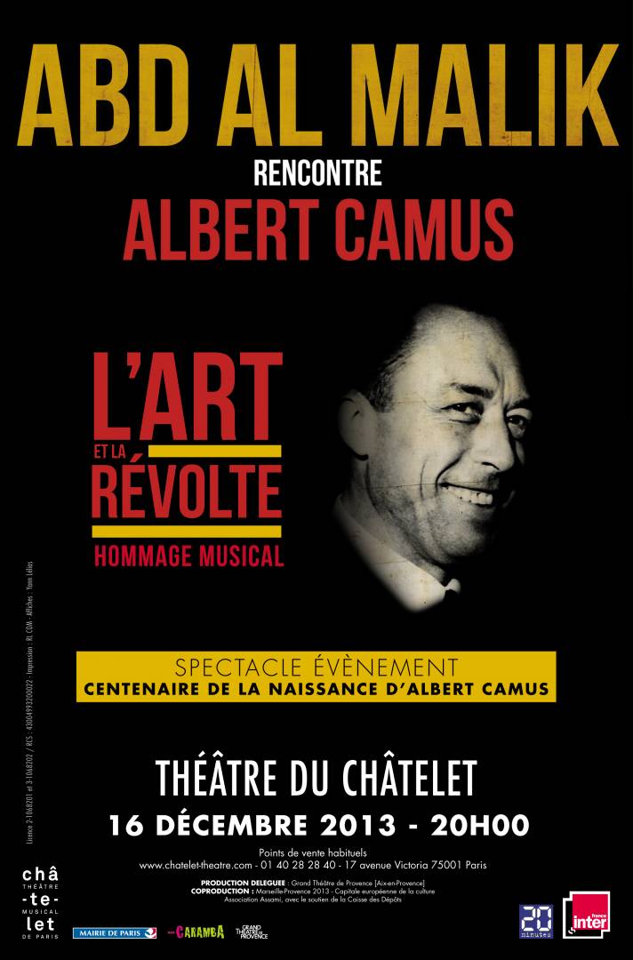 Abd Al Malik rencontre Albert Camus - L’art et la révolte